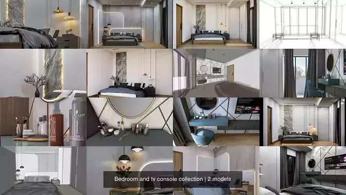 Bedroom and tv console collection