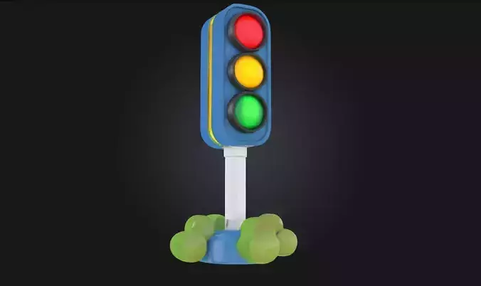Toy Traffic Light  Playful Signal for Miniature Worlds