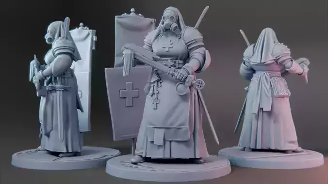 Sister Skarn - Zug 7 Warband - Combat Medic 3D print model