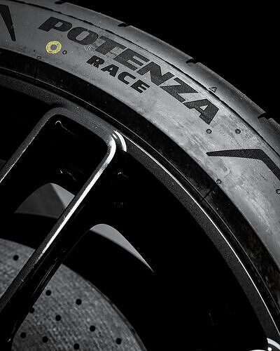 Bridgestone Potenza Race 305 30 ZR20 3D model 4
