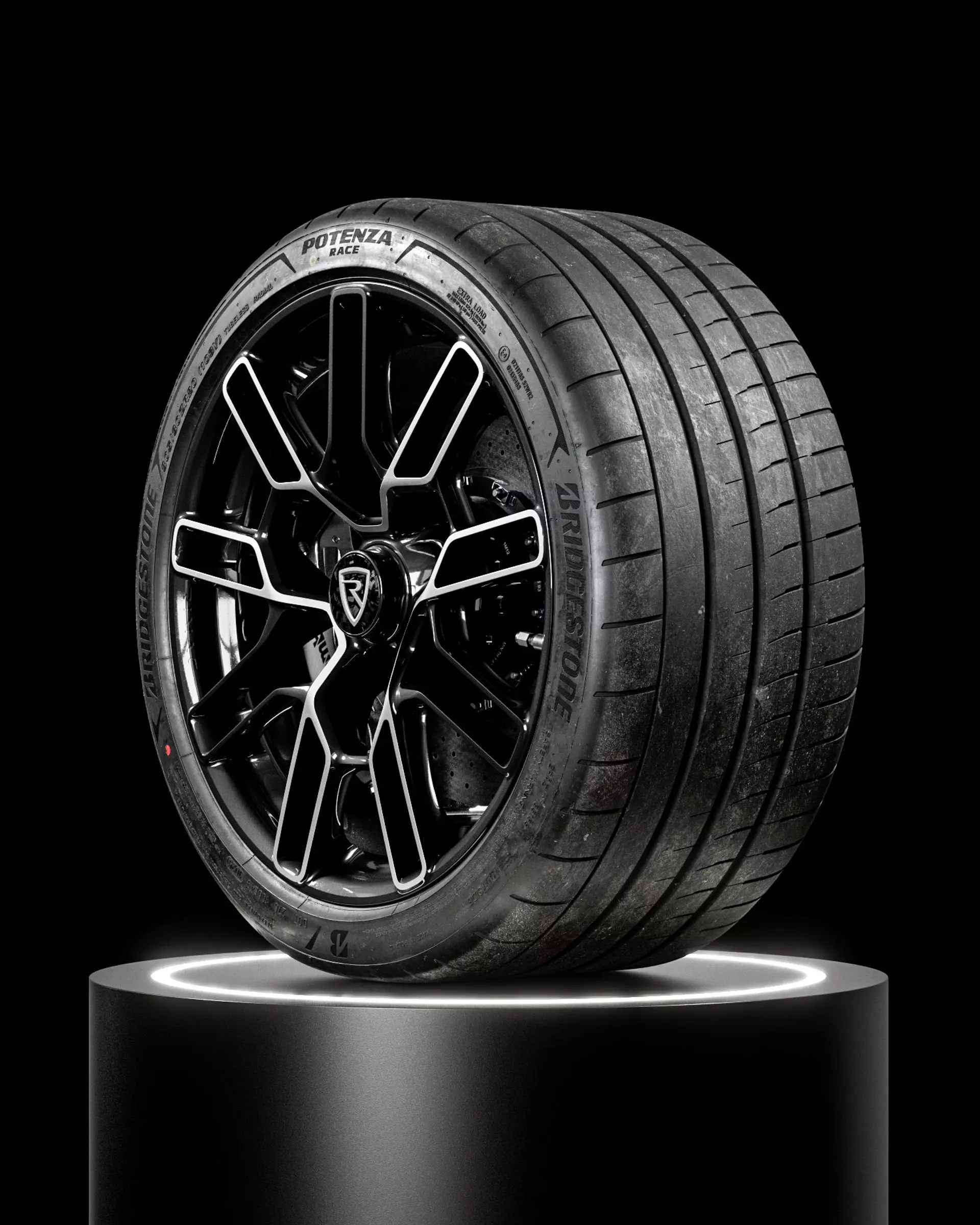 Bridgestone Potenza Race 305 30 ZR20 3D model