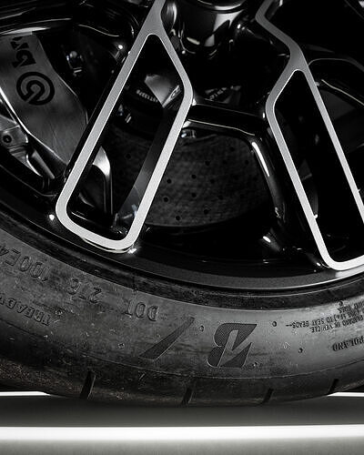 Bridgestone Potenza Race 305 30 ZR20 3D model 5