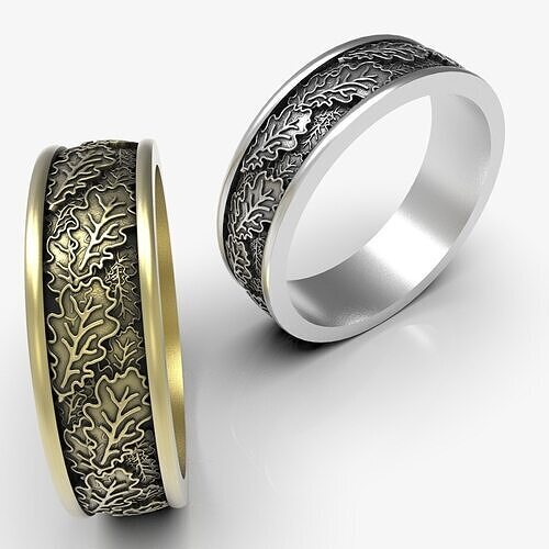 ring leaves 3D print model