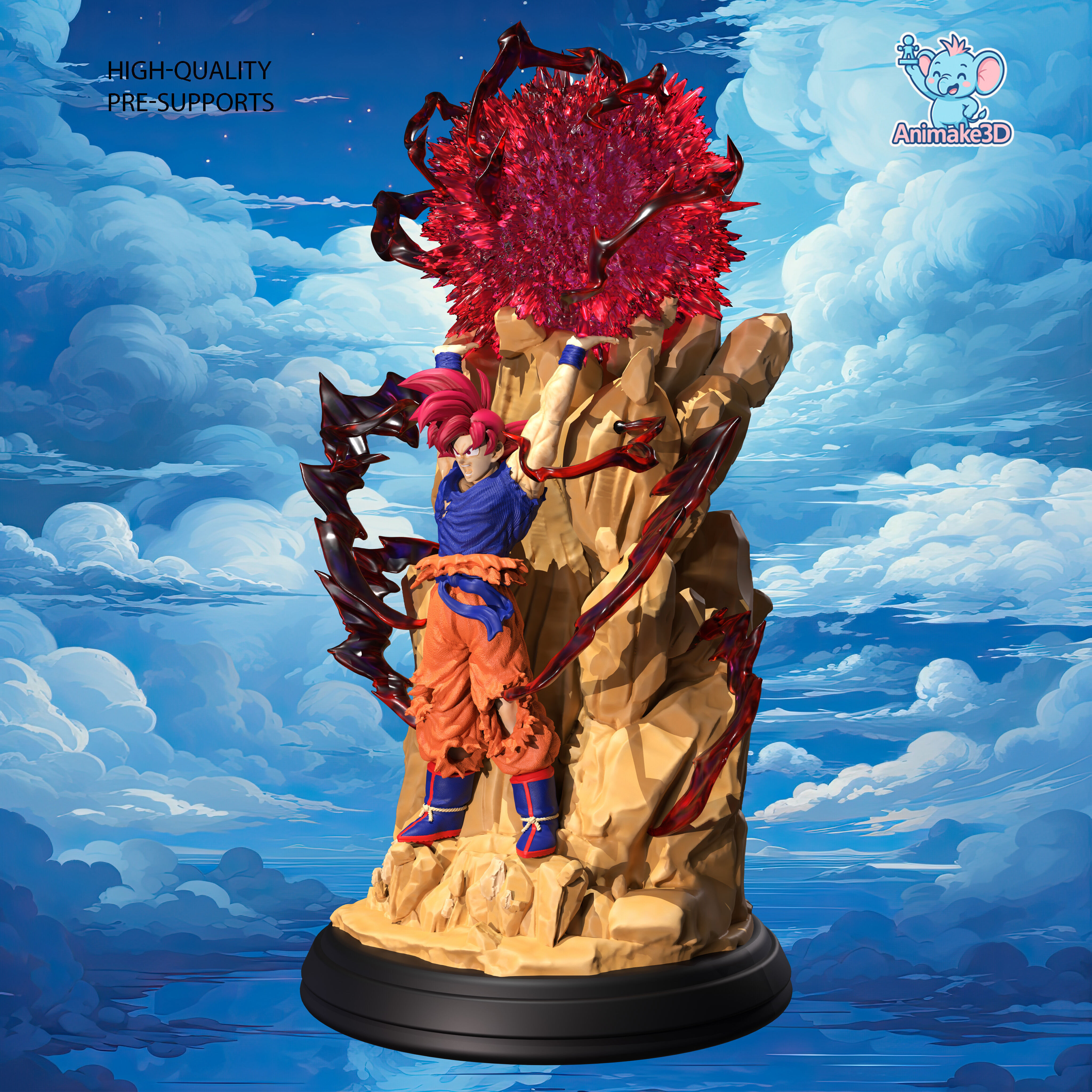 Goku 3d print 3D print model_1