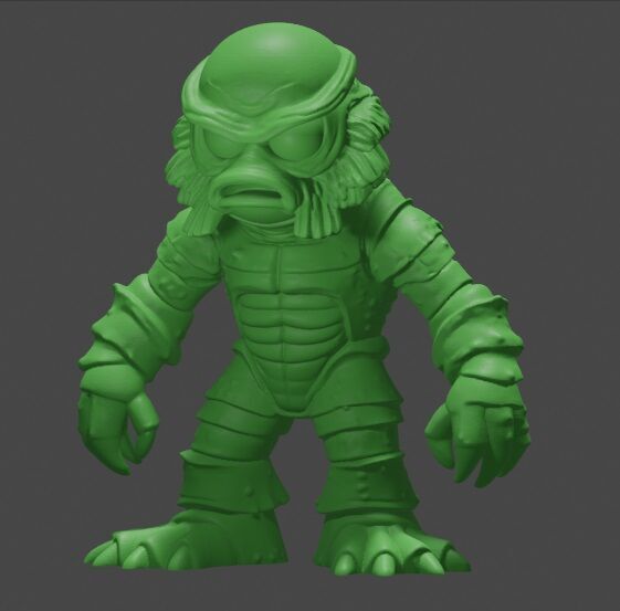 Gillman Black Lagoon 3D print model_1