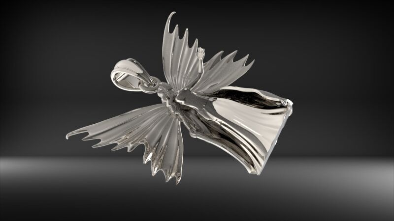 Fairy Pendant Necklace Charm Jewelry 3D print model_23