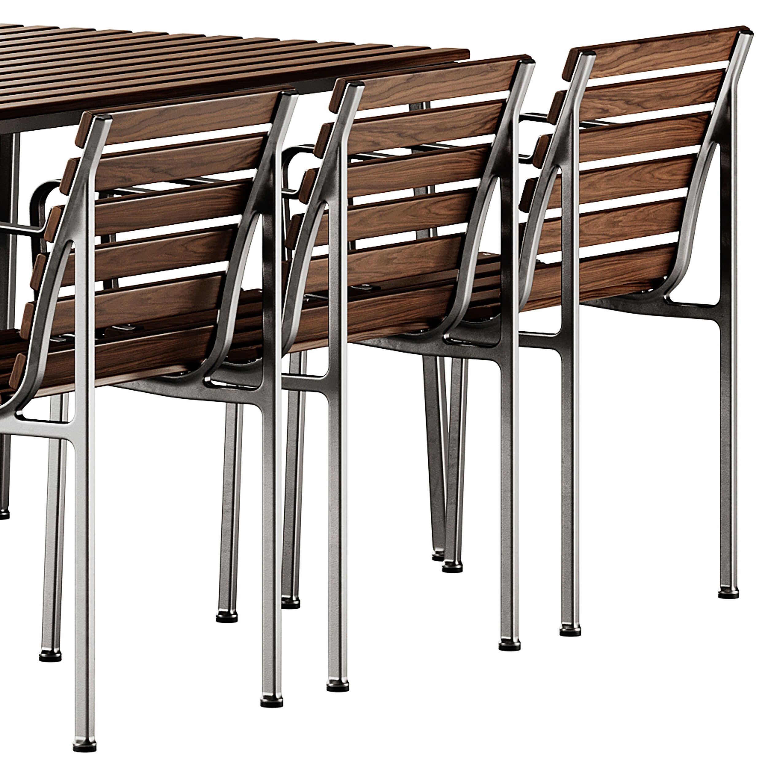 Traverse Garden Table and Chair by Hay 3D model_3