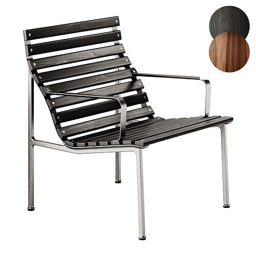Traverse Lounge Chair with armrests by Hay 3D model