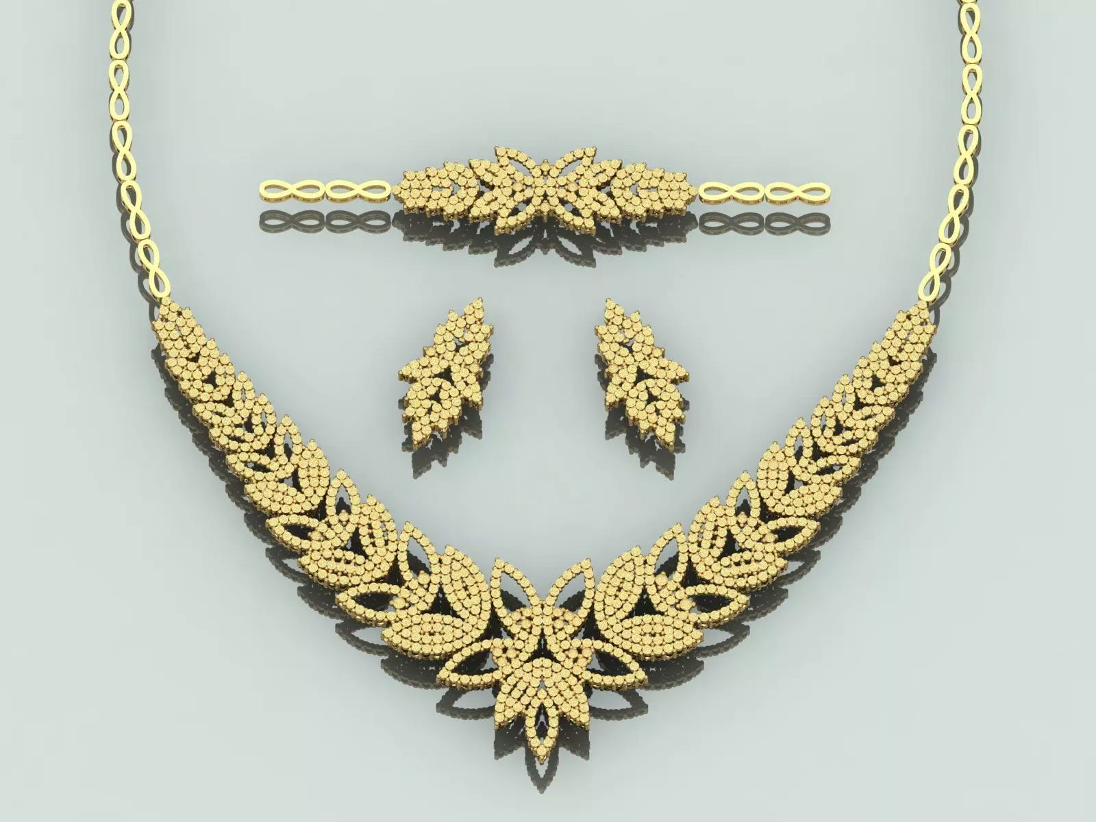 Gold Set  3D print model_0