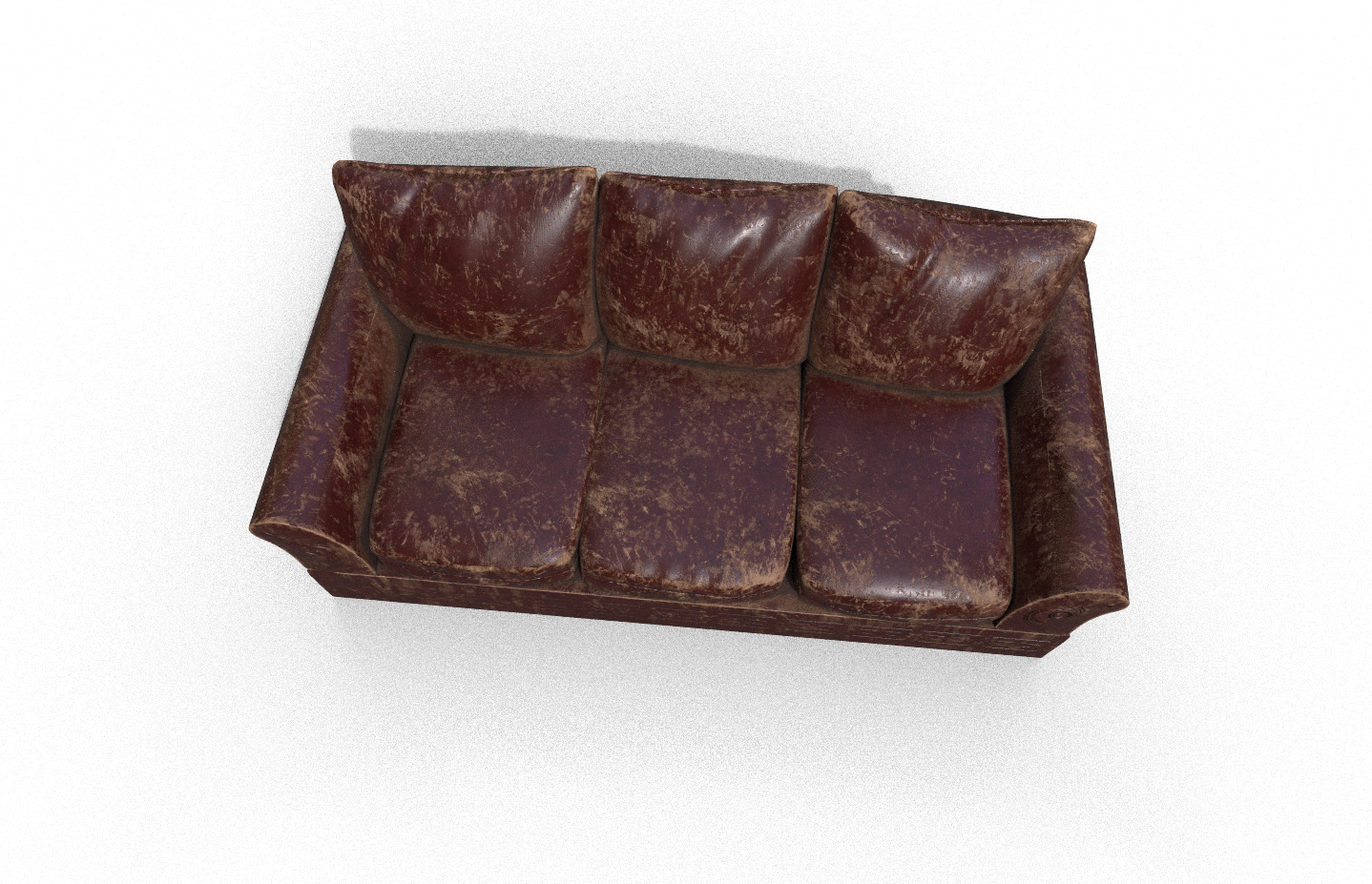 Old High-Quality 3D Sofa Terror Low-poly 3D model_4