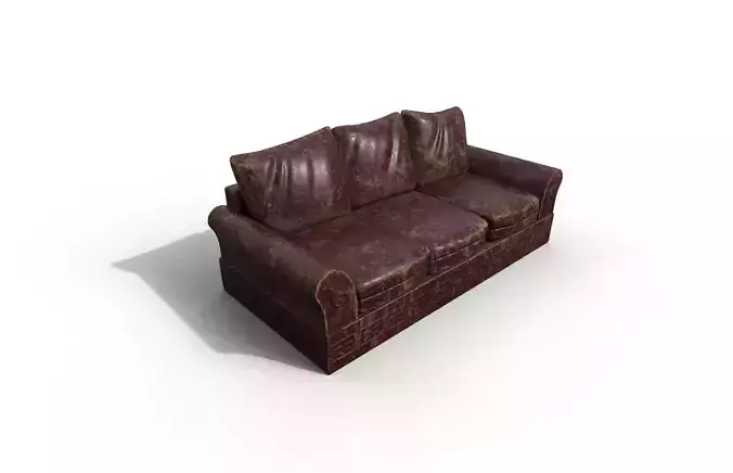 Old High-Quality 3D Sofa Terror
