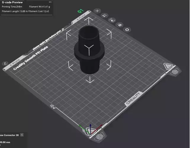 Pool Hose Connector 38 Mm