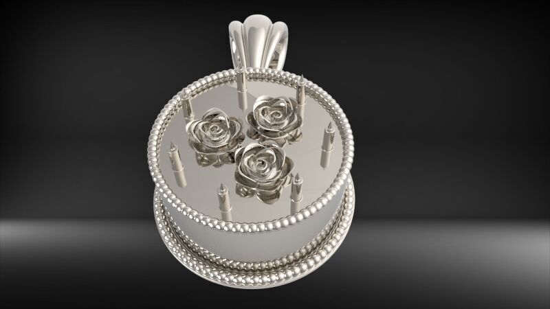 Cake Pendant 3D print model_10