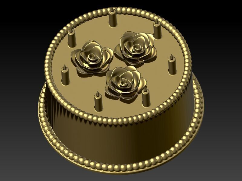 Cake Pendant 3D print model_5