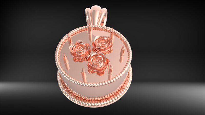 Cake Pendant 3D print model_3