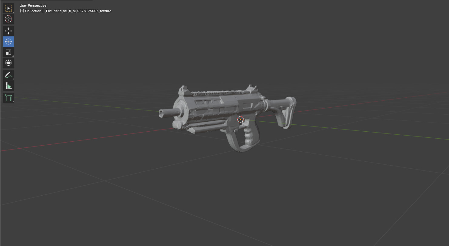Realistic 3D Handgun  Low-poly 3D model_6