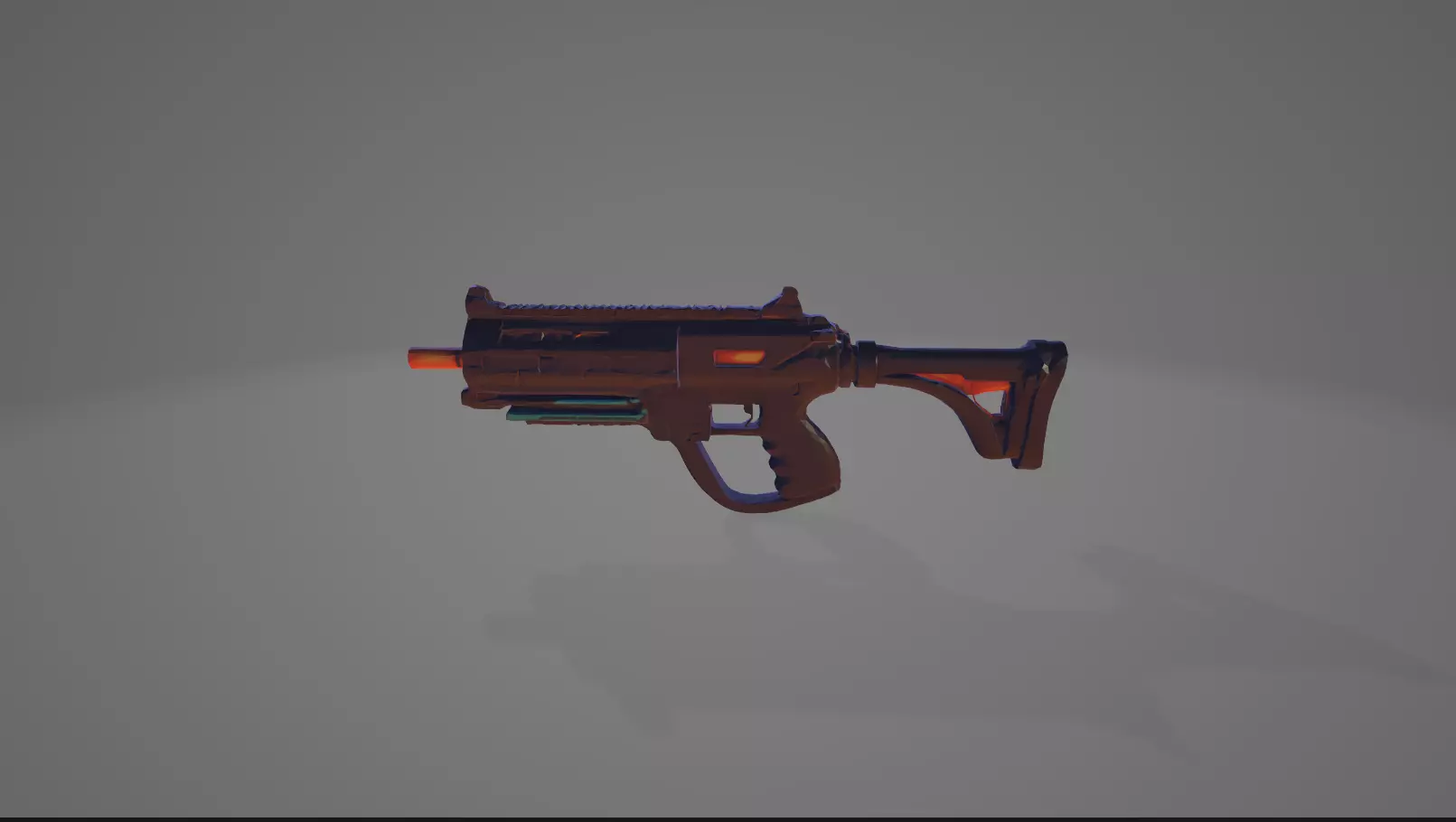 Realistic 3D Handgun  Low-poly 3D model_0
