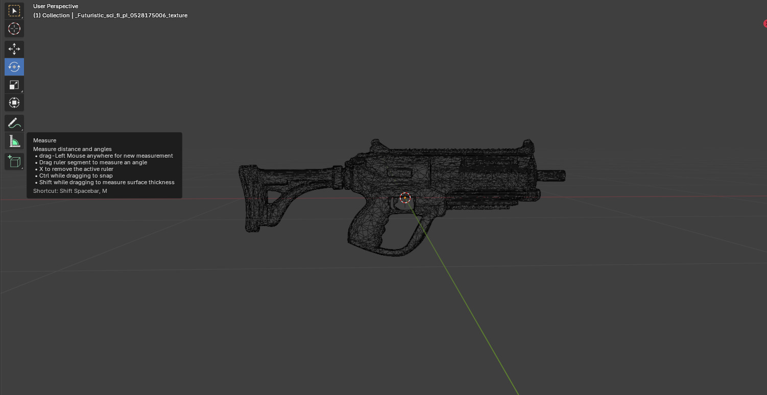 Realistic 3D Handgun  Low-poly 3D model_8