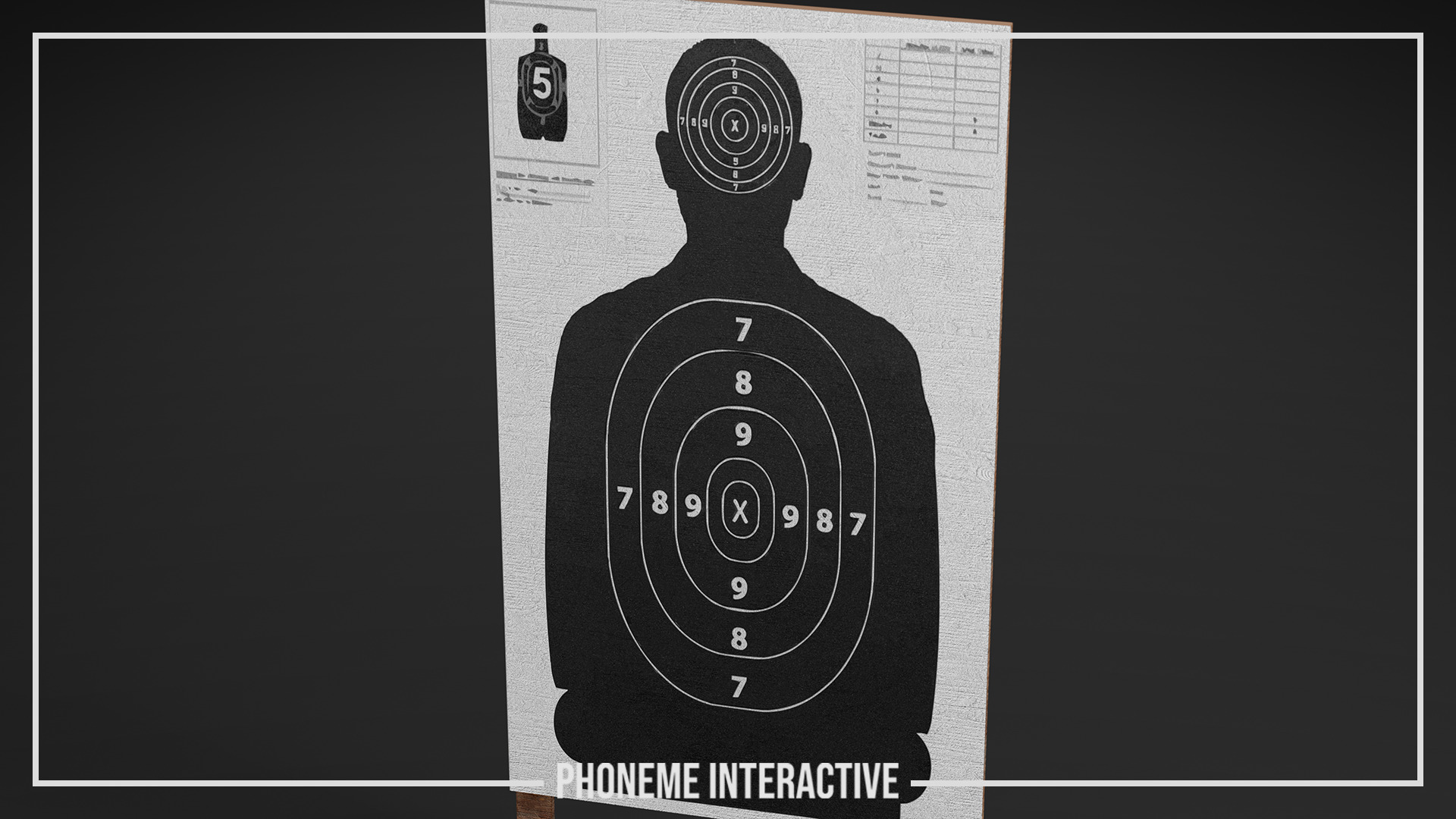 Shooting Target - Game Ready Low Poly Prop with 4K PBR Free low-poly 3D model_2