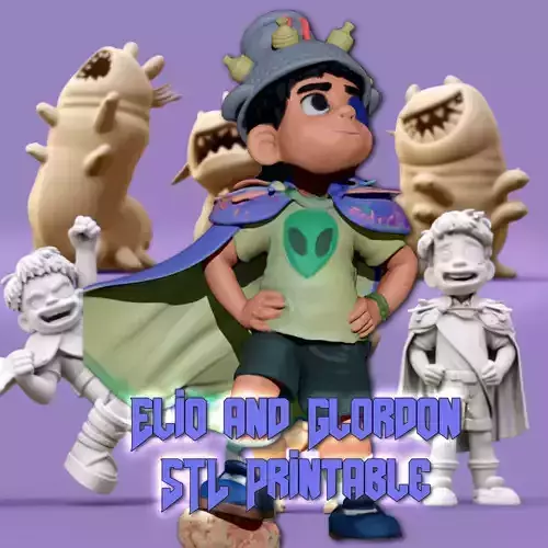 Elio and Glordon six figures and three poses Printable 