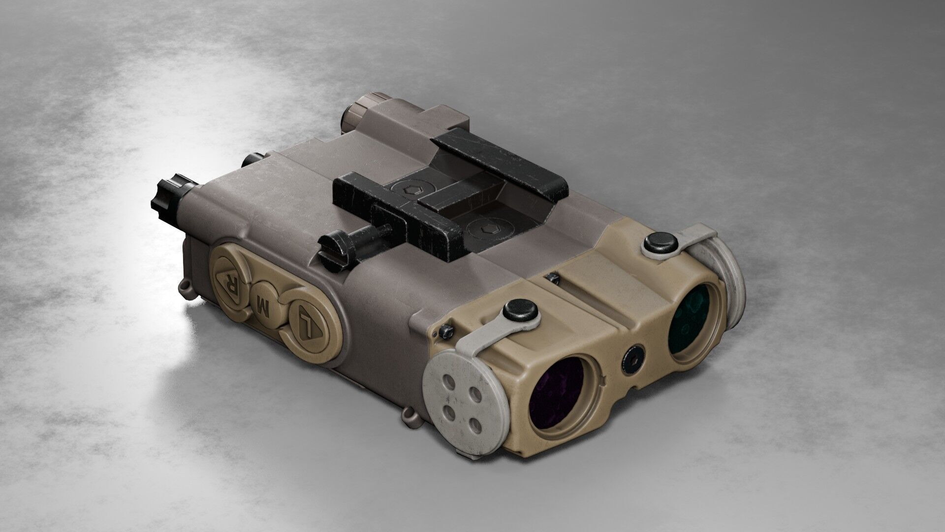 L3 Harris - SPEAR Rangefinder Low-poly 3D model_9