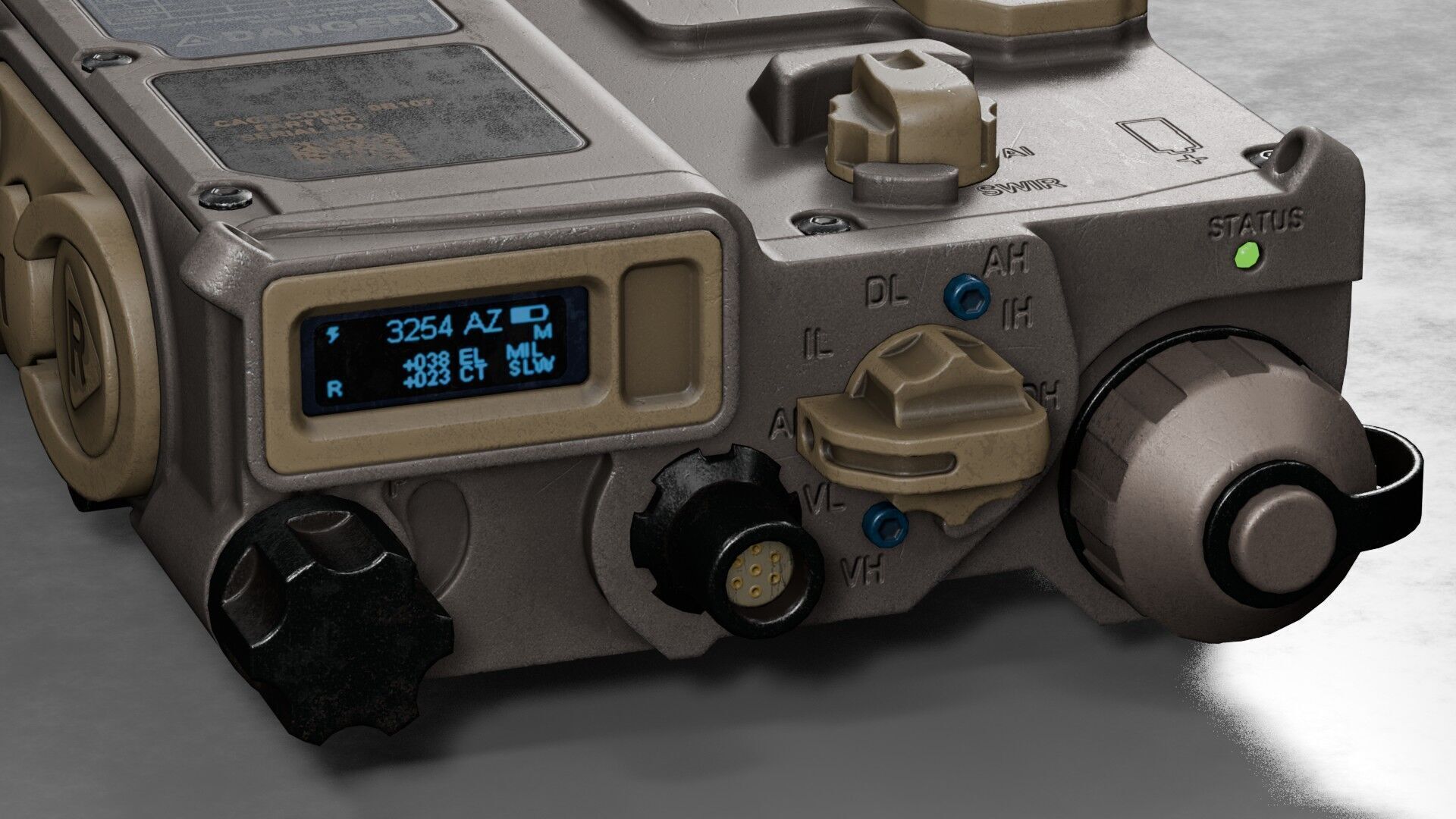 L3 Harris - SPEAR Rangefinder Low-poly 3D model_6