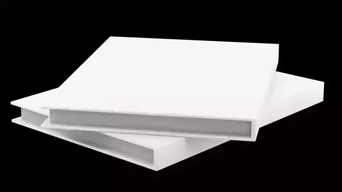 Two Empty White Books Mockup