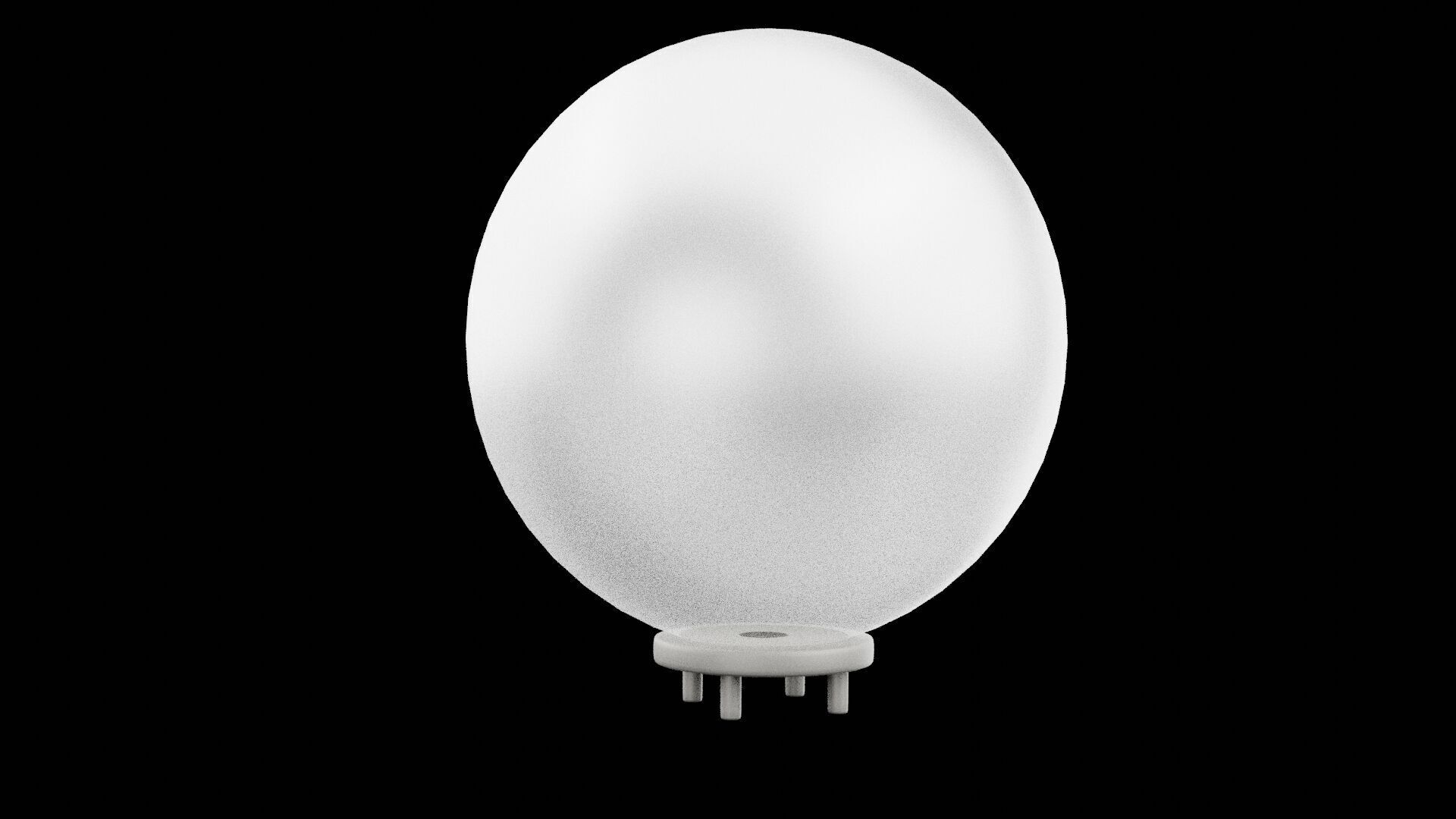 Lamp Head Low-poly 3D model_7