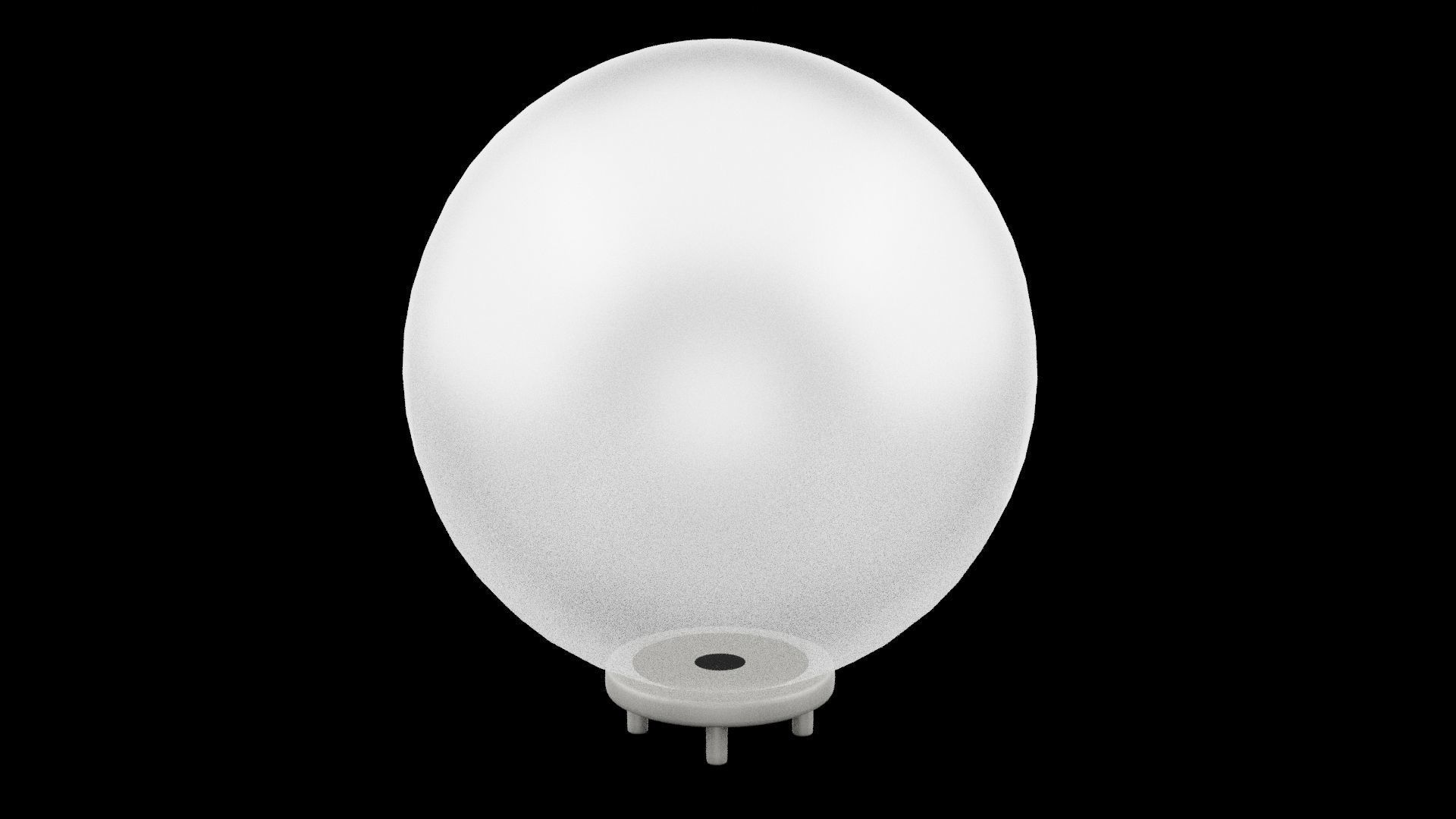 Lamp Head Low-poly 3D model_2