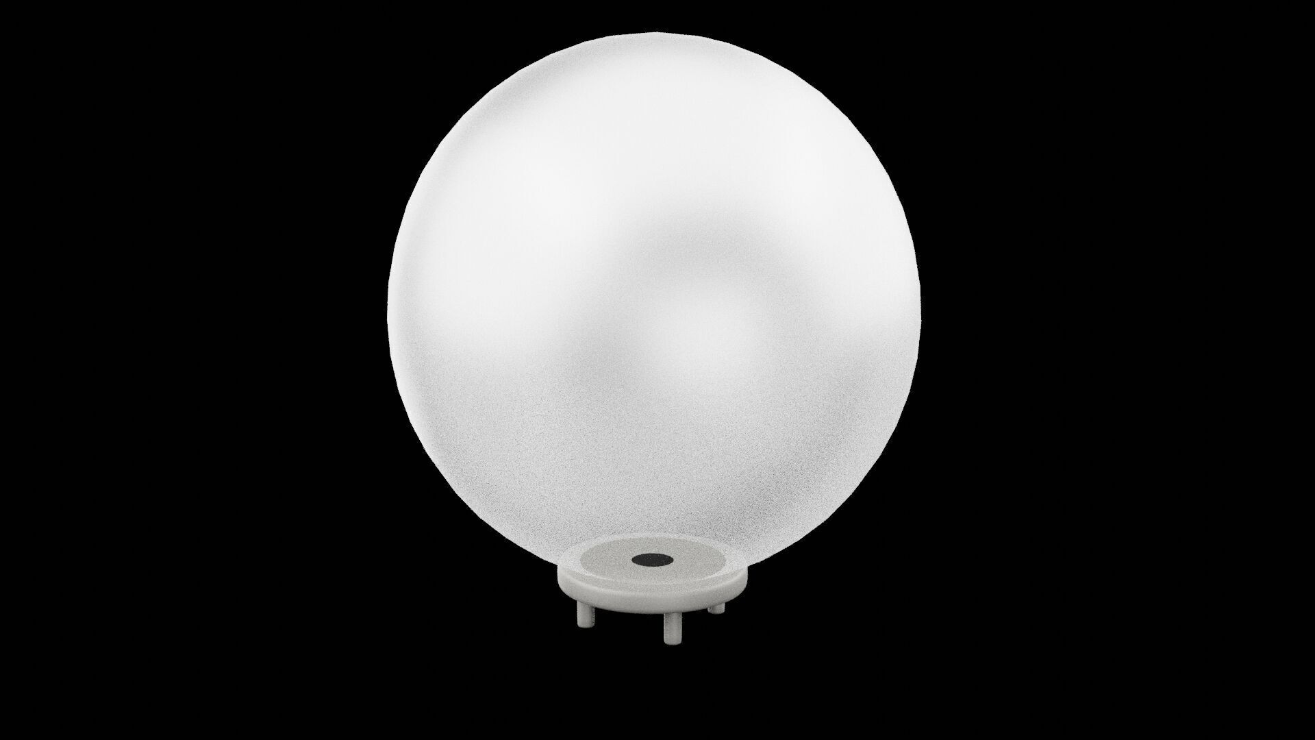 Lamp Head Low-poly 3D model_6