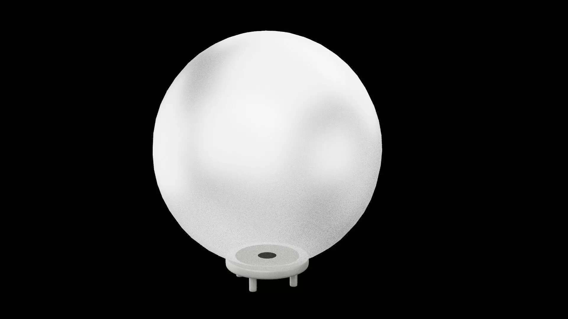 Lamp Head Low-poly 3D model_0