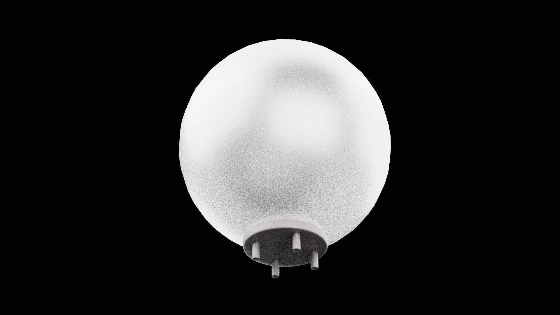 Lamp Head Low-poly 3D model_1