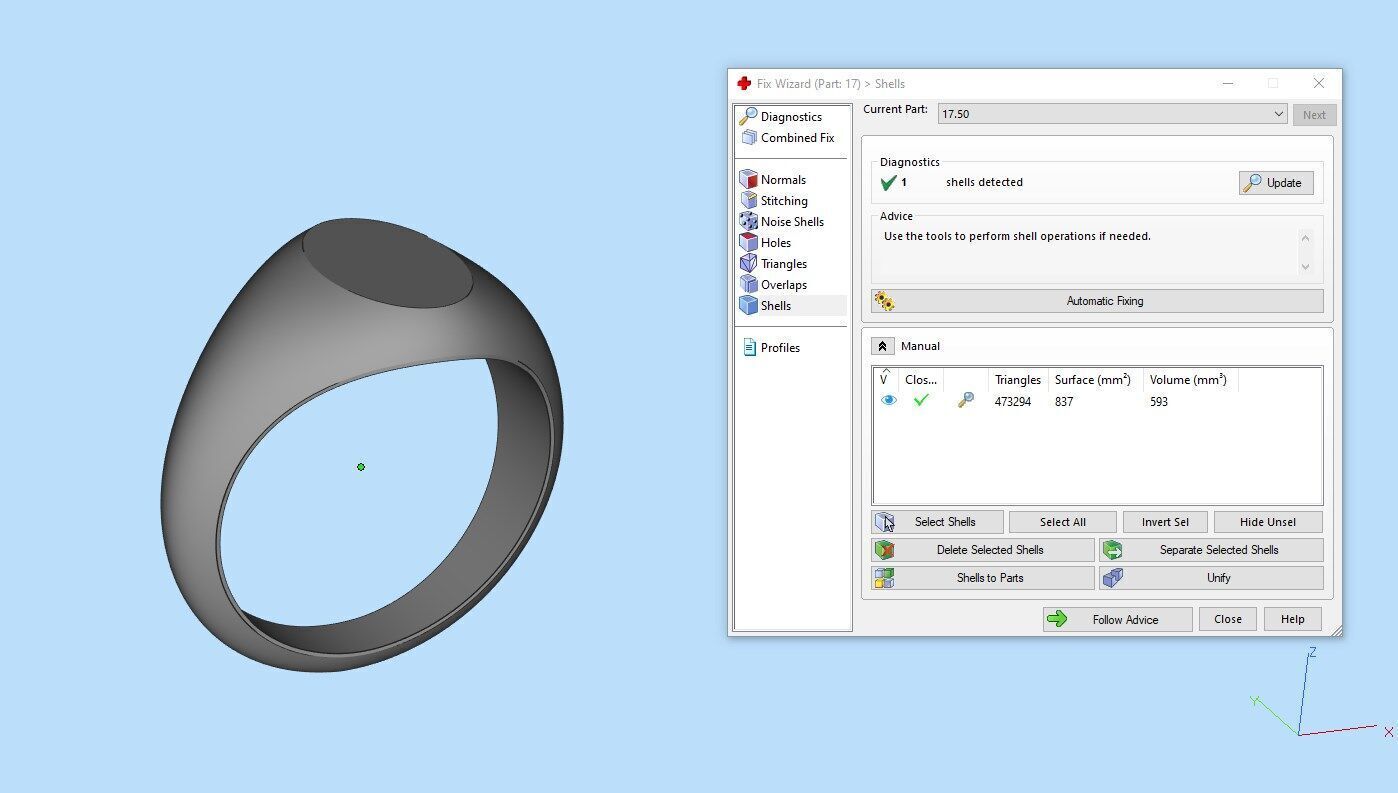 Oval Signet Ring 3D print model_11