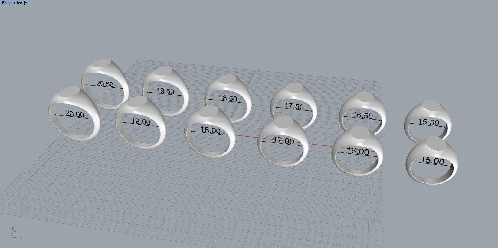 Oval Signet Ring 3D print model_6