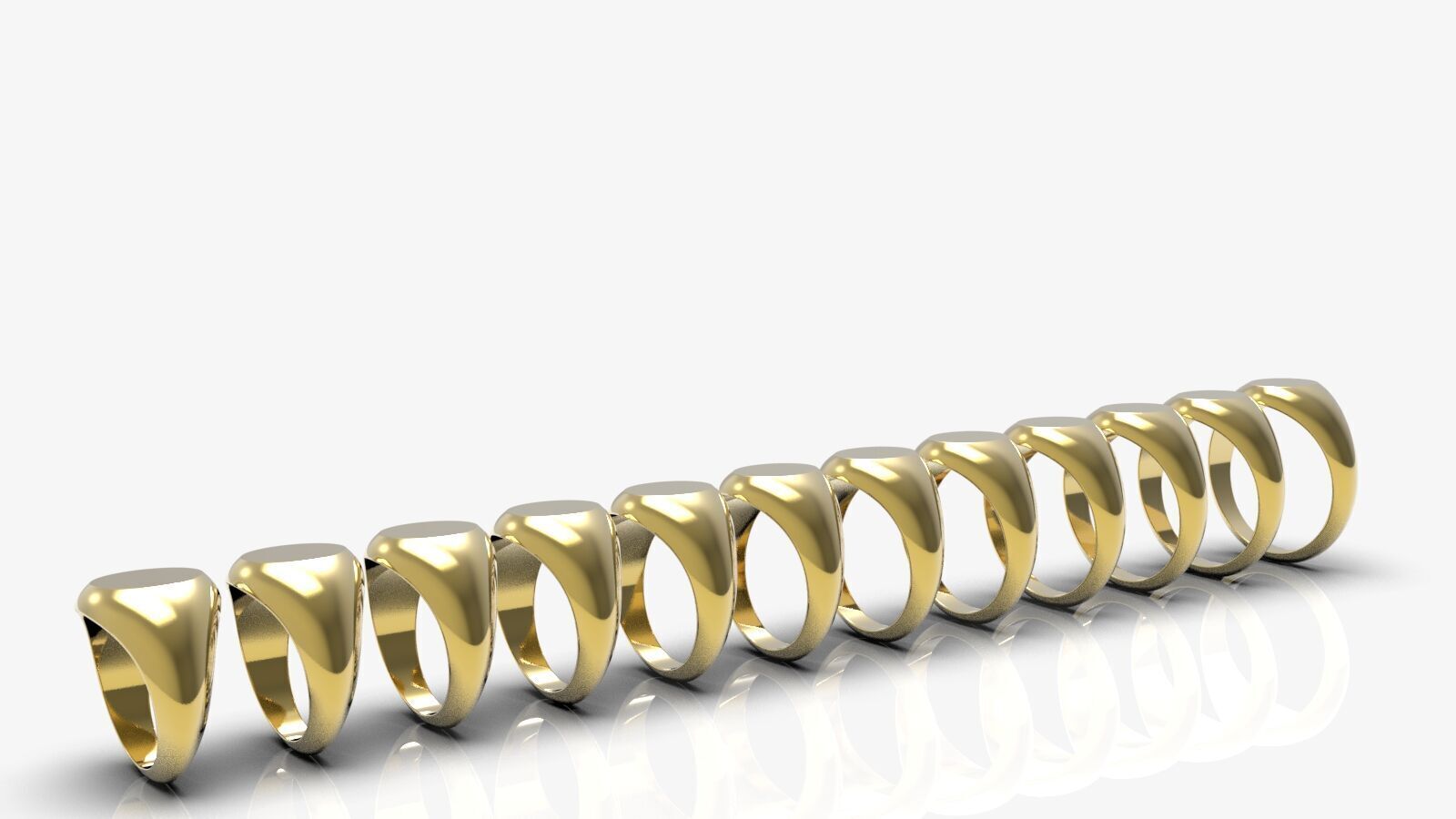 Oval Signet Ring 3D print model_1