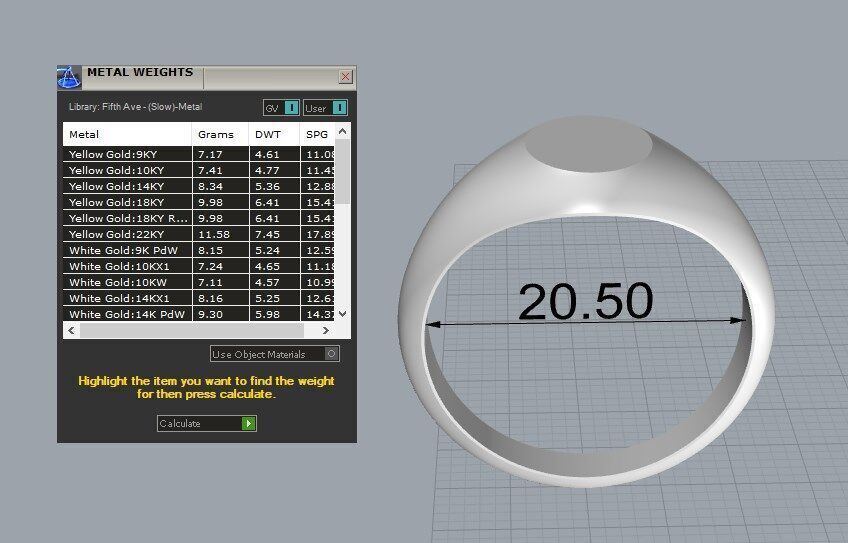 Oval Signet Ring 3D print model_7