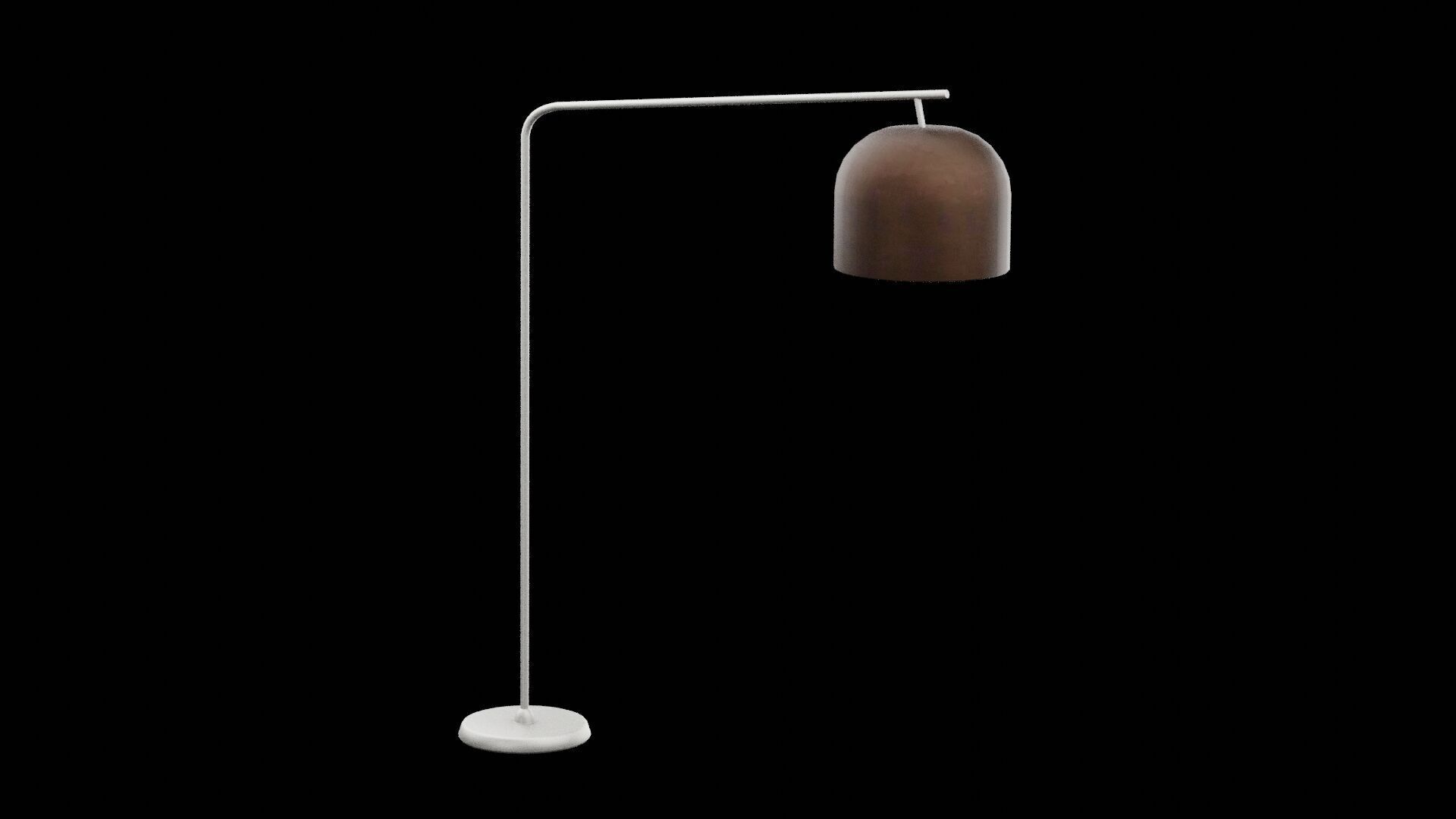 Living Room Lamp Low-poly 3D model_3