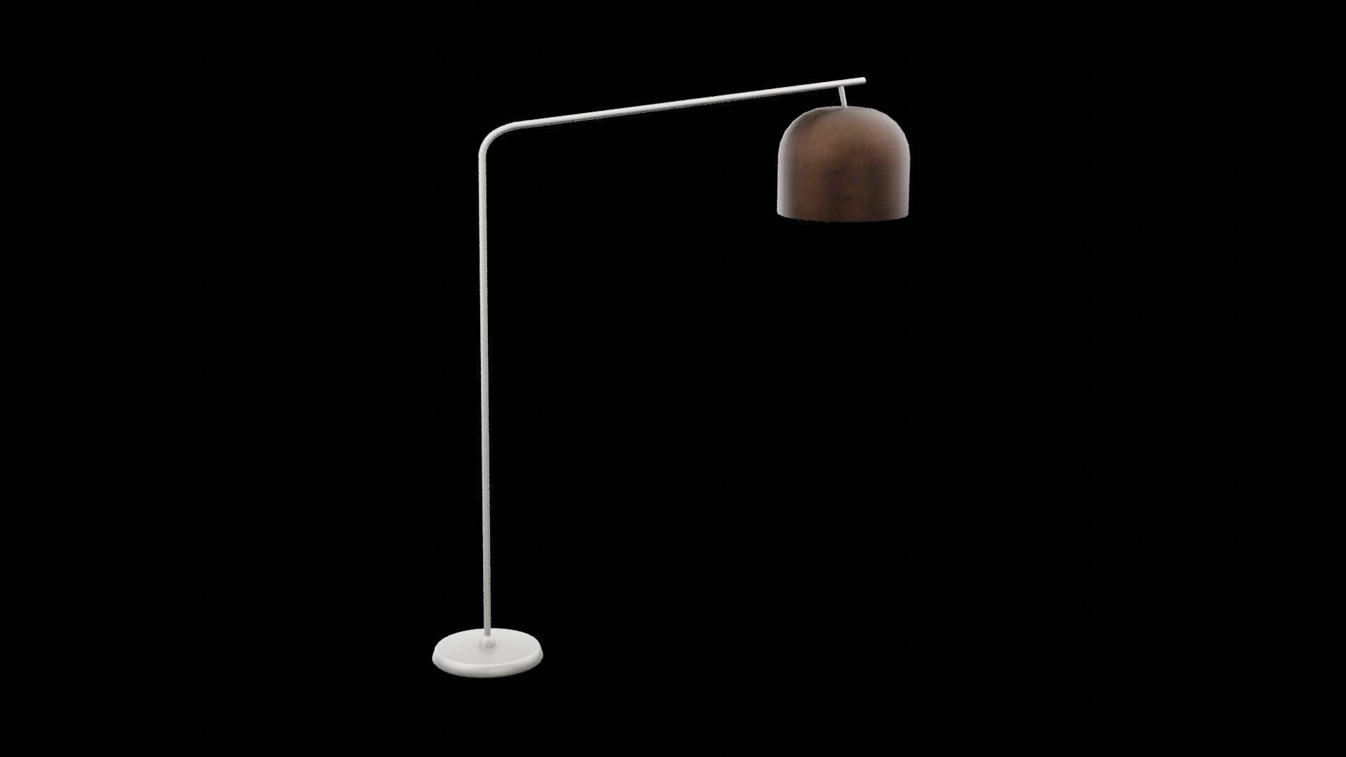 Living Room Lamp Low-poly 3D model_6