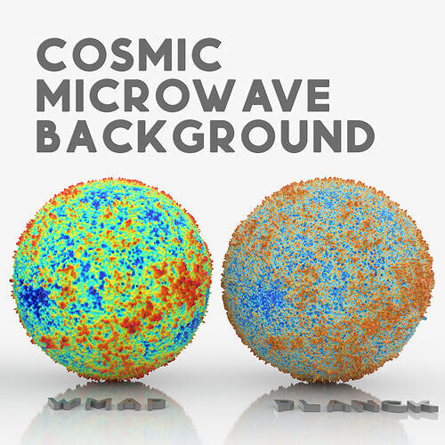 cosmic microwave background spheres - CMB Free 3D model