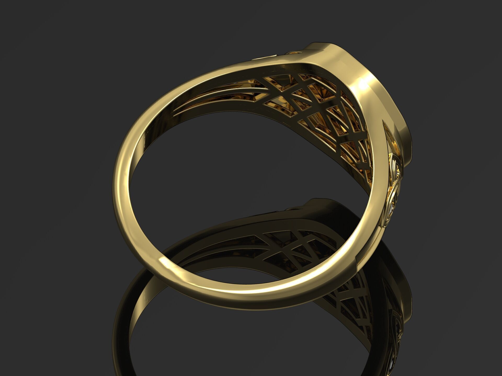 Cross Christian Ring 170 3D print model_10