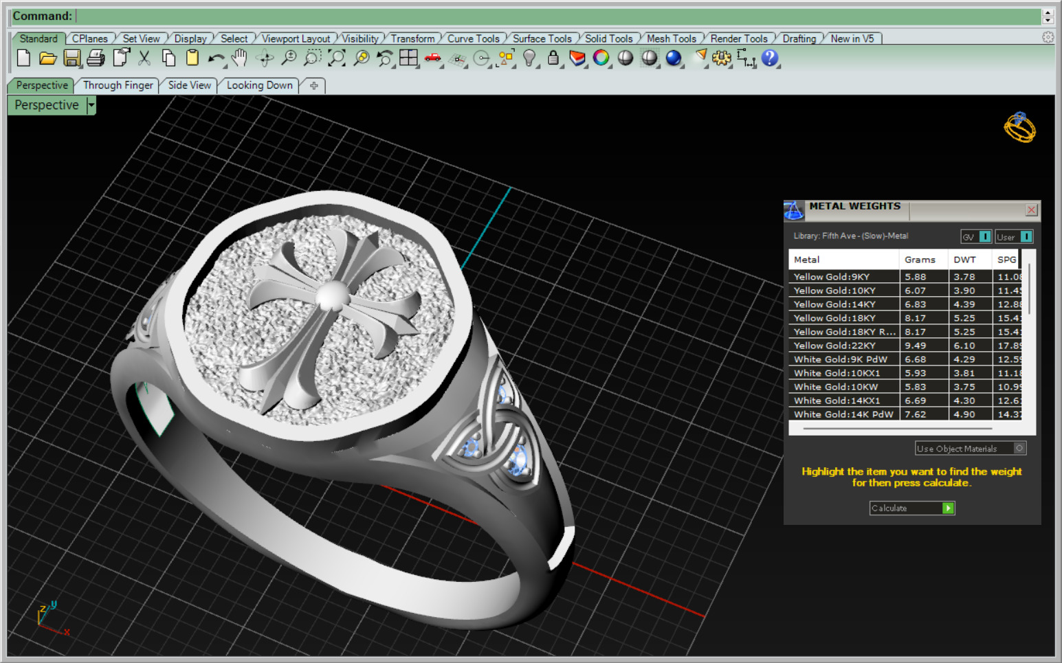 Cross Christian Ring 170 3D print model_4
