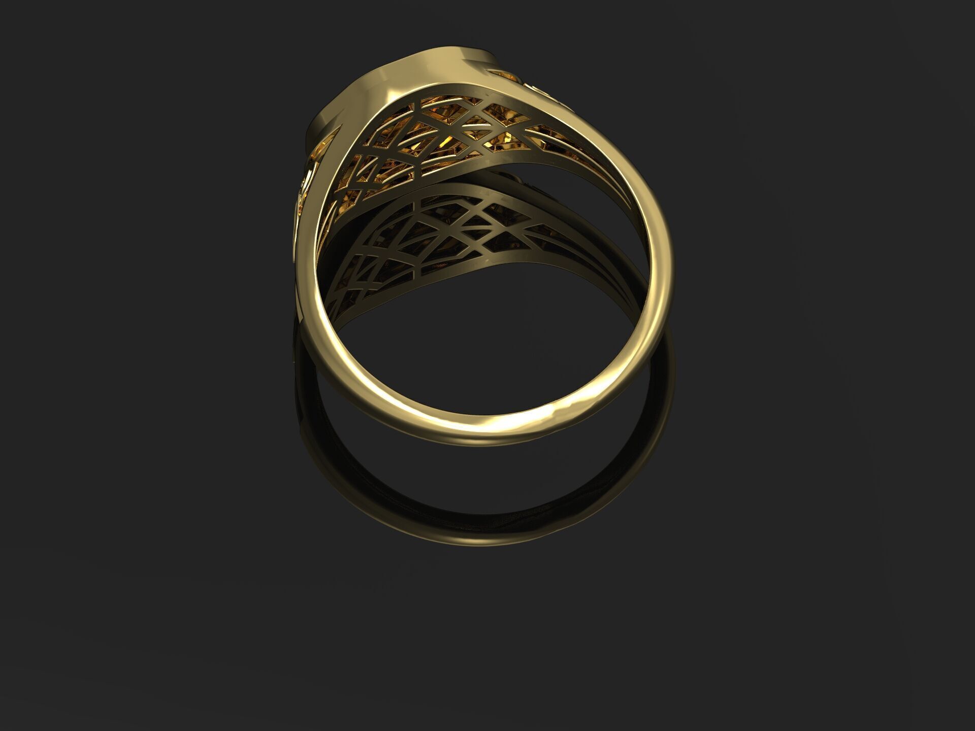 Cross Christian Ring 170 3D print model_14