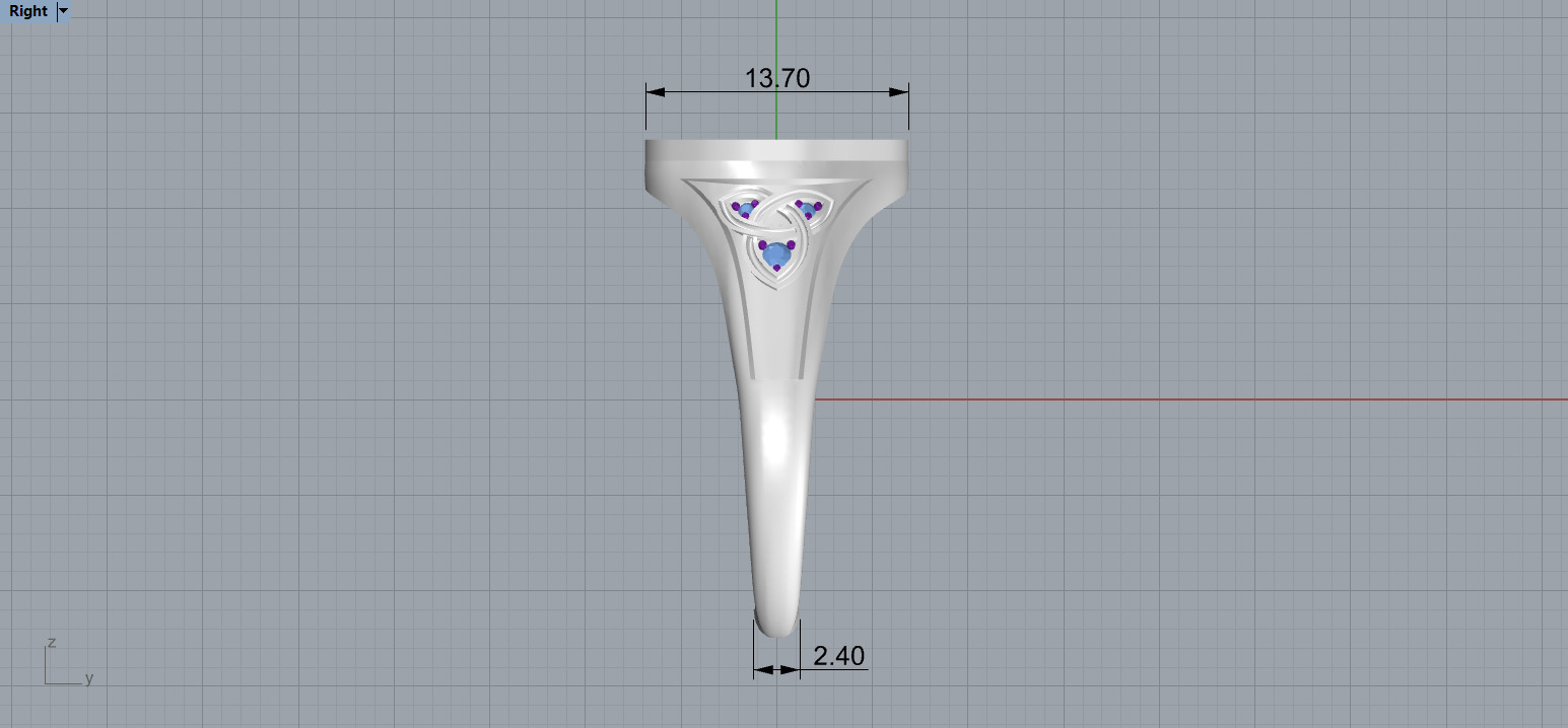 Cross Christian Ring 170 3D print model_7