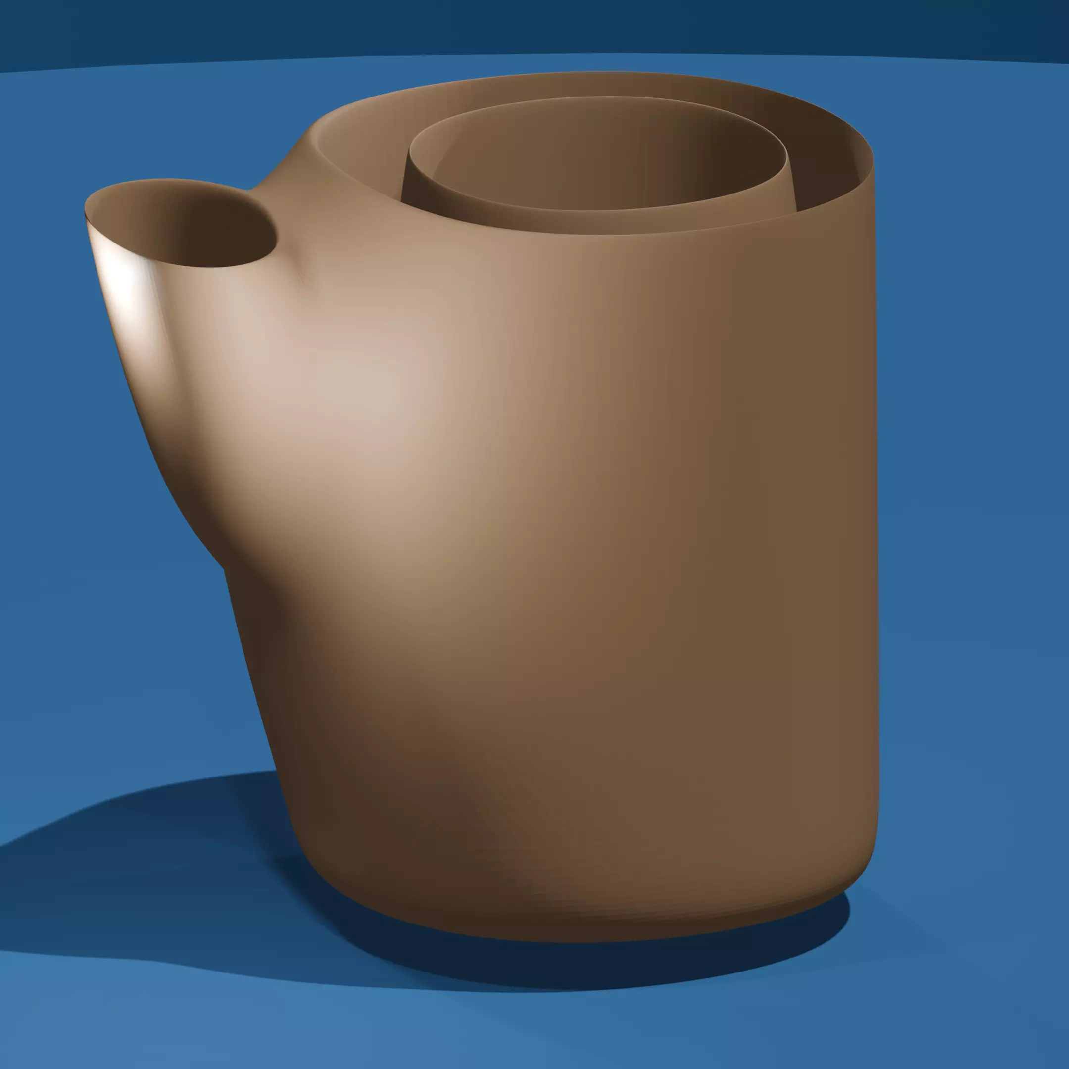 Teapot Shaped Pencil Holder 3d File 3D print model_0