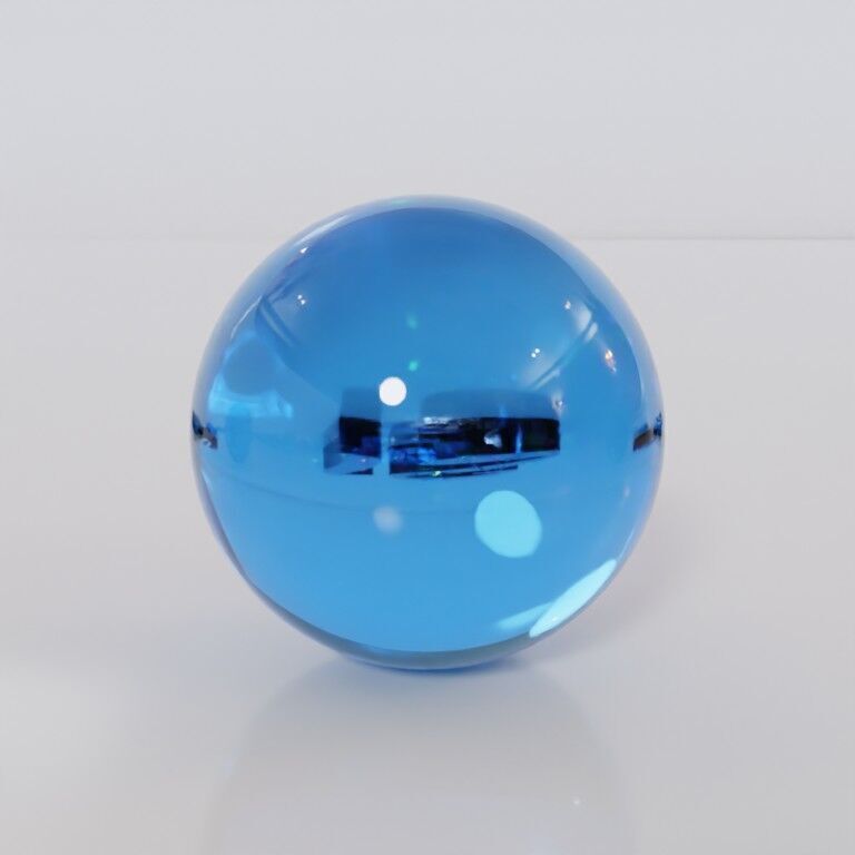 Glass marbles and palette in one Low-poly 3D model_21