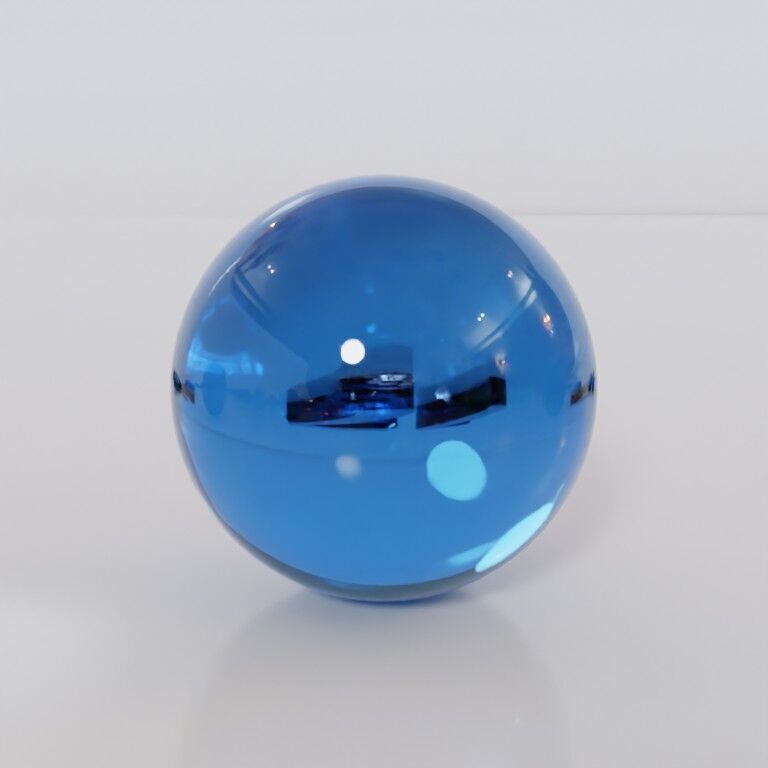 Glass marbles and palette in one Low-poly 3D model_17