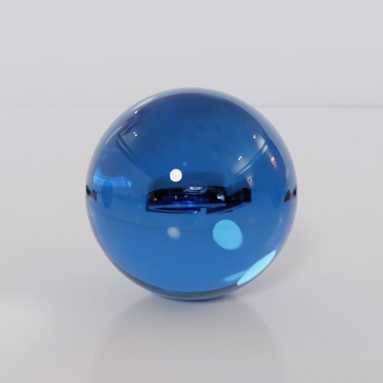 Glass marbles and palette in one Low-poly 3D model_15