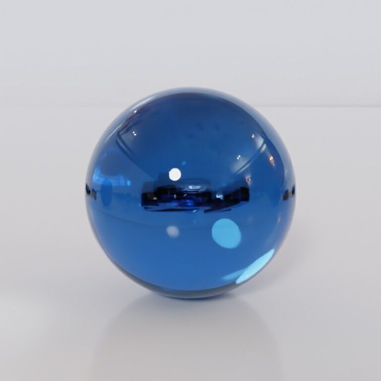 Glass marbles and palette in one Low-poly 3D model_14