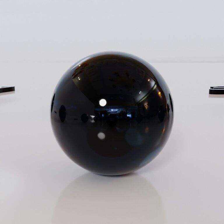 Glass marbles and palette in one Low-poly 3D model_28