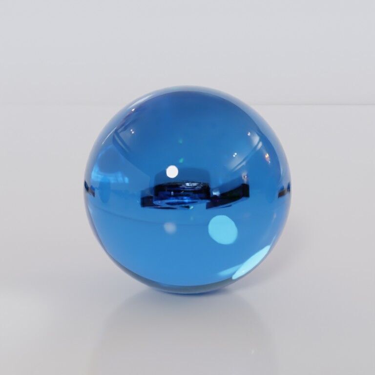 Glass marbles and palette in one Low-poly 3D model_18